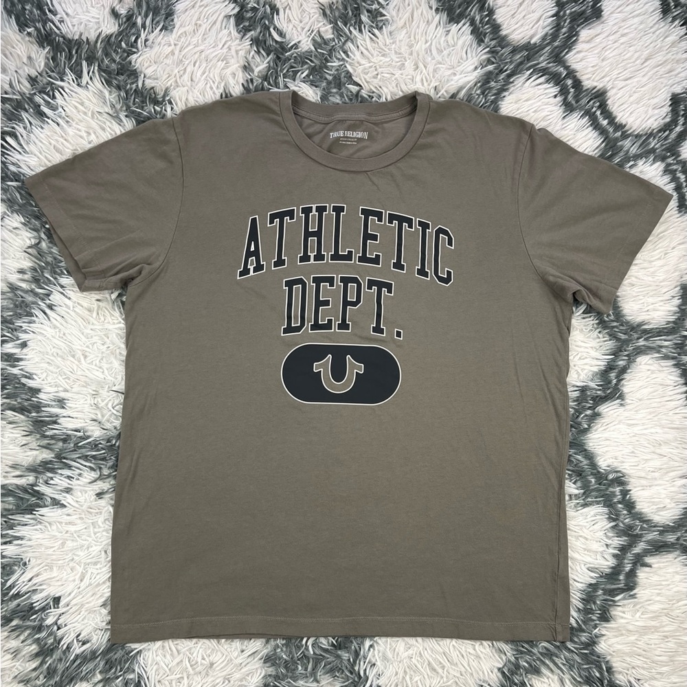 True Religion Men's Green Graphic T-Shirt Size 2XL